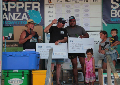 Average Weight Snapper Winners, Gary Duke and Thomas Rogers